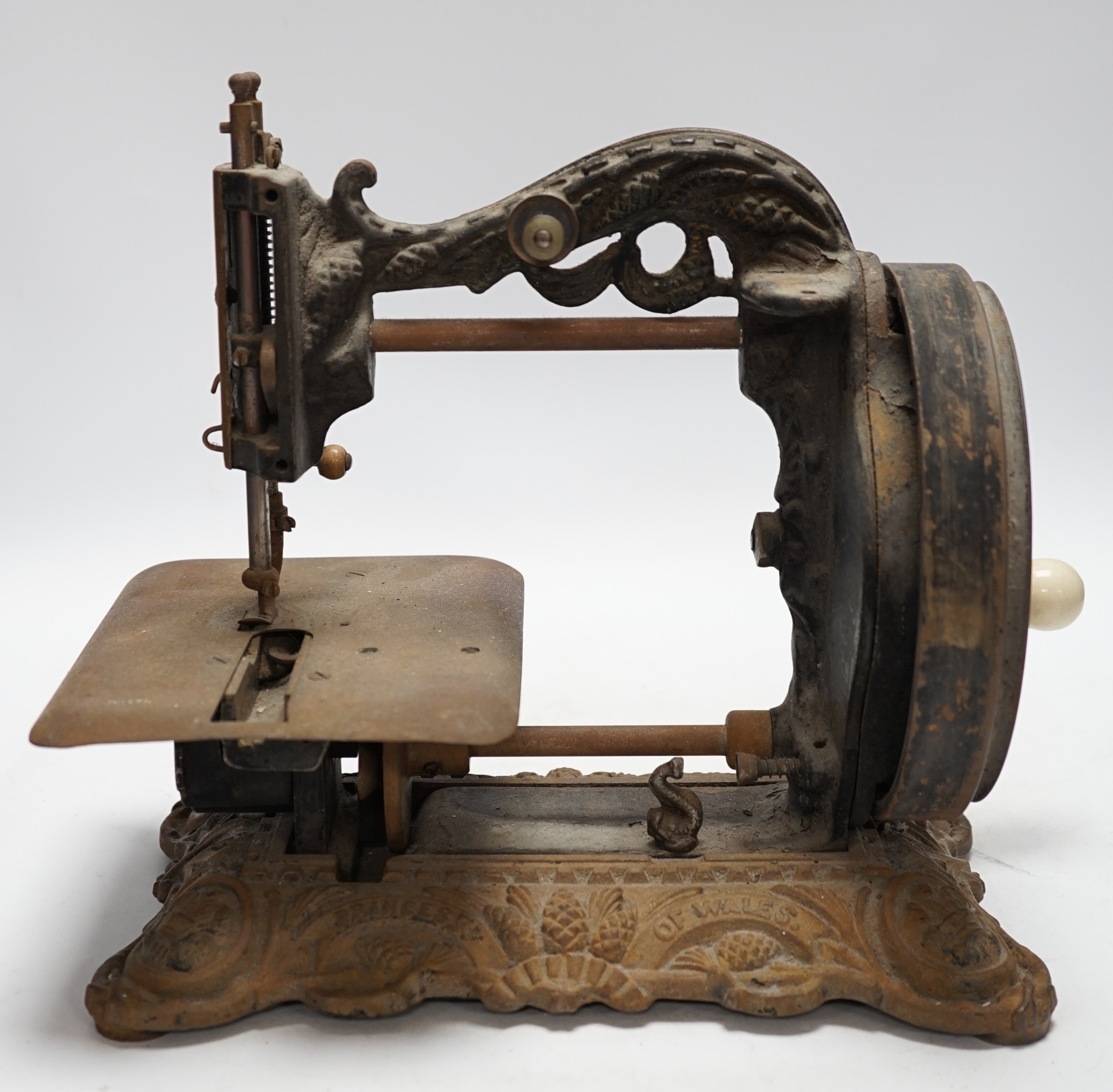 A Princess of Wales cast iron sewing machine